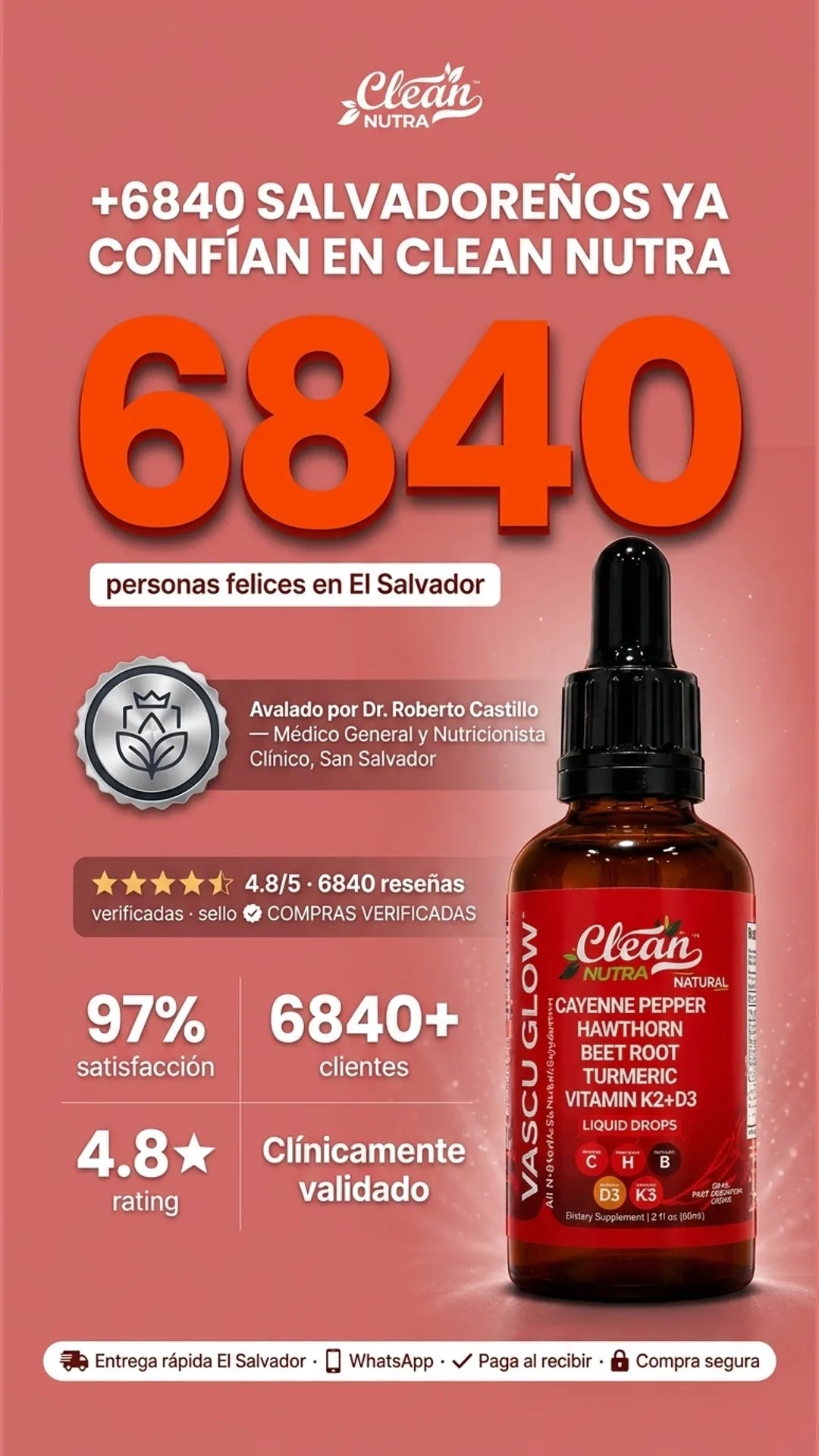 Clean Nutra — prueba-social