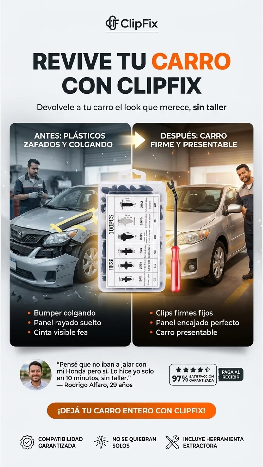 ClipFix — antes-despues