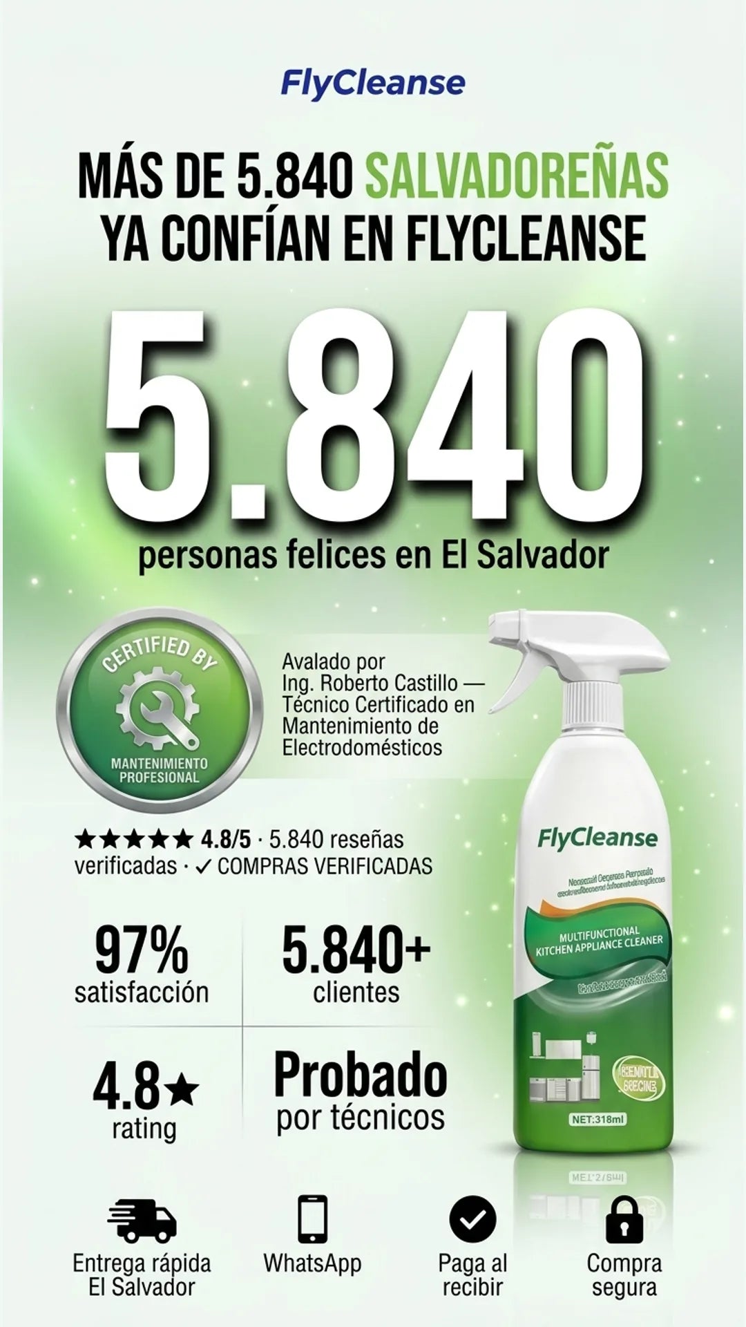 Flycleanse — prueba-social