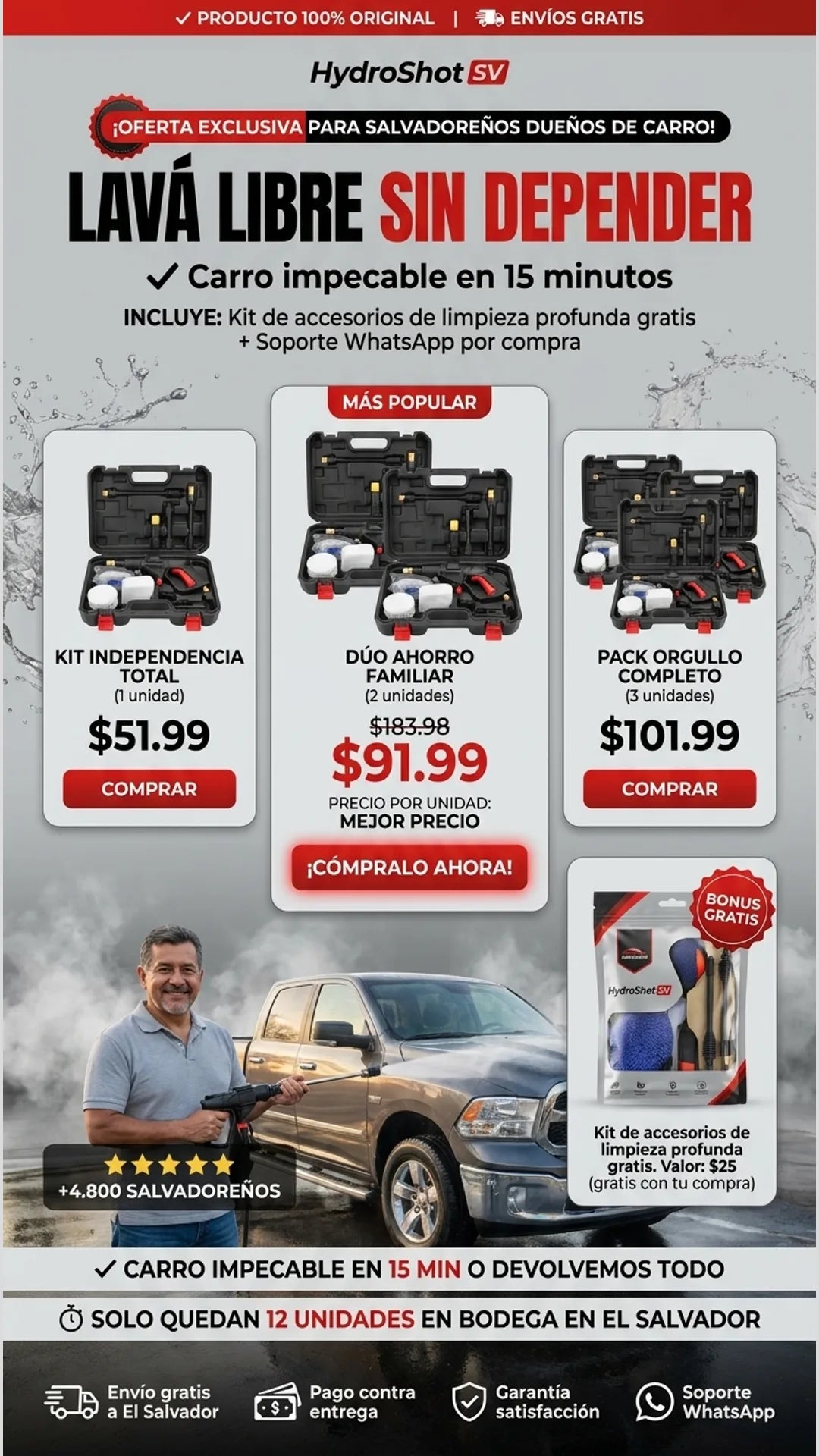 HydroShot SV — oferta