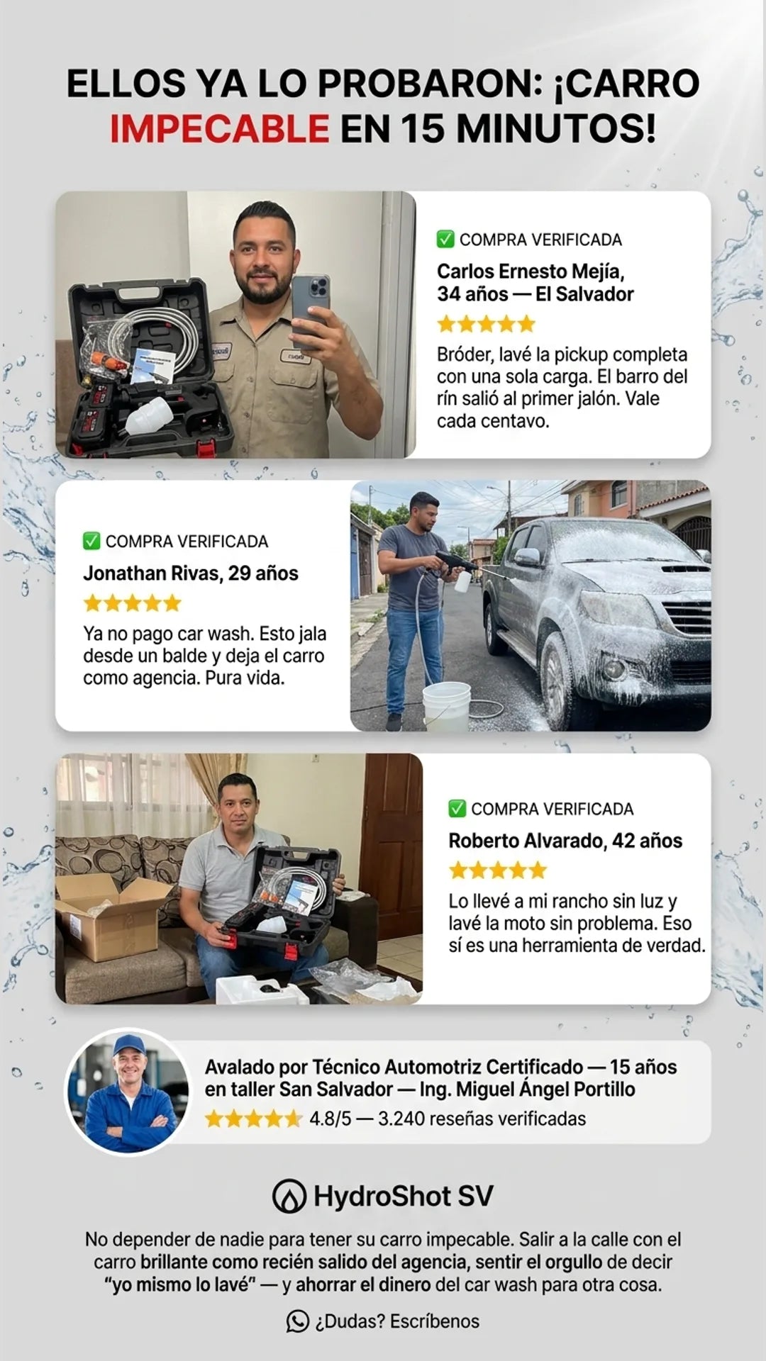 HydroShot SV — reseñas