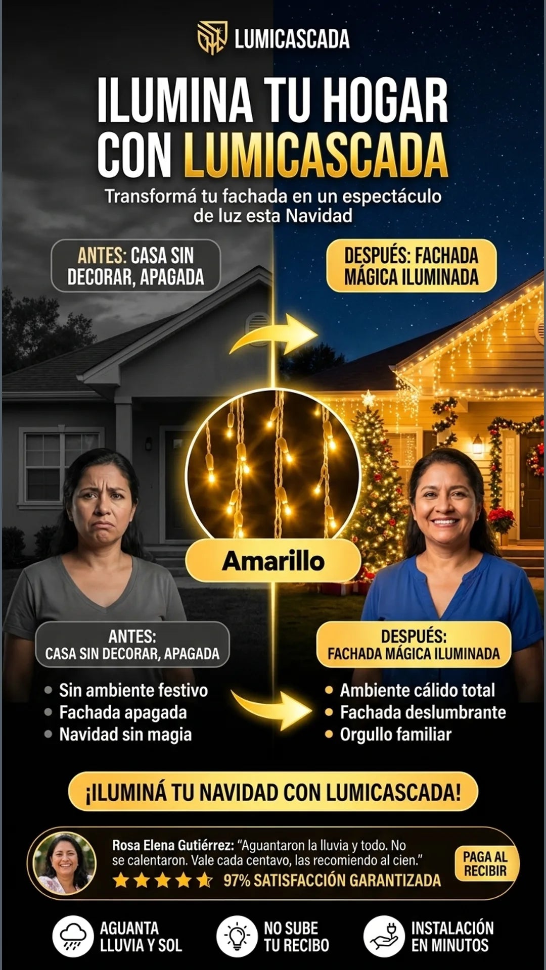 LumiCascada — antes-despues