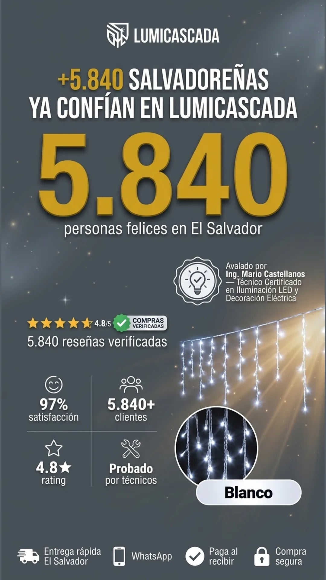 LumiCascada — prueba-social