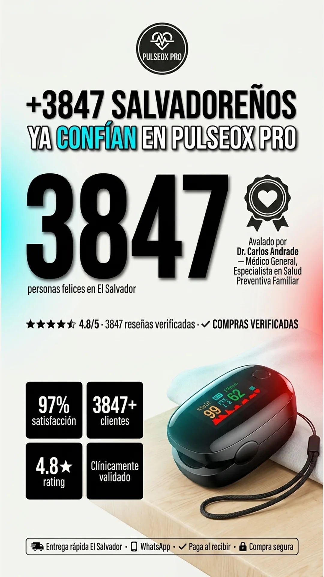 PulseOx Pro — prueba-social