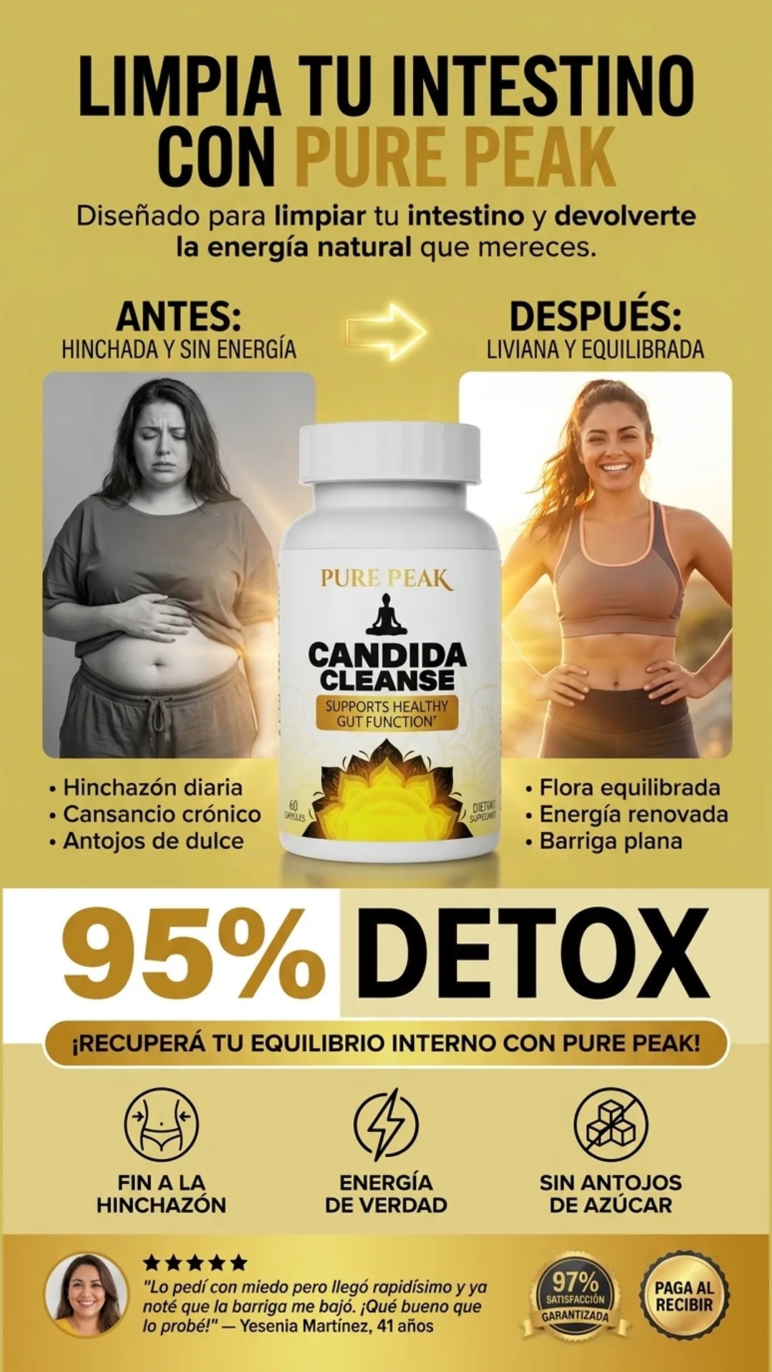 Pure Peak — antes-despues